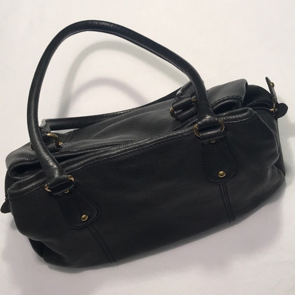 Fossil Handbags - Classic Black Leather FOSSIL Satchel